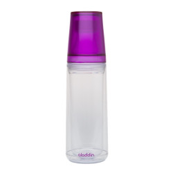 Aladdin Waterfles 0,75L (paars) incl. twee bekers