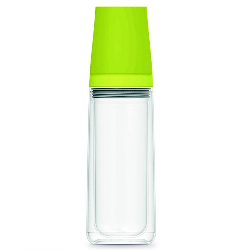 Aladdin Waterfles 0,75L (groen) incl. twee bekers Waterflessen - 123zuiverwater.nl