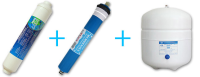 PurePro Post Carbon Filter + PurePro Membraanfilter TW30-1812-50 + PurePro Water Storage Tank 3.2G